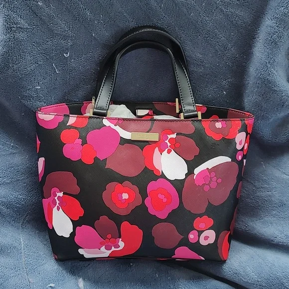 Kate Spade Grant Street Juno grainy vinyl leather trim mini tote. - Picture 1 of 15